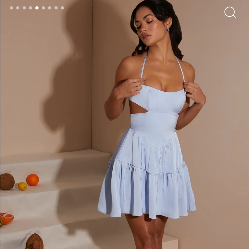 NWT Oh Polly blue cocktail dress US 8